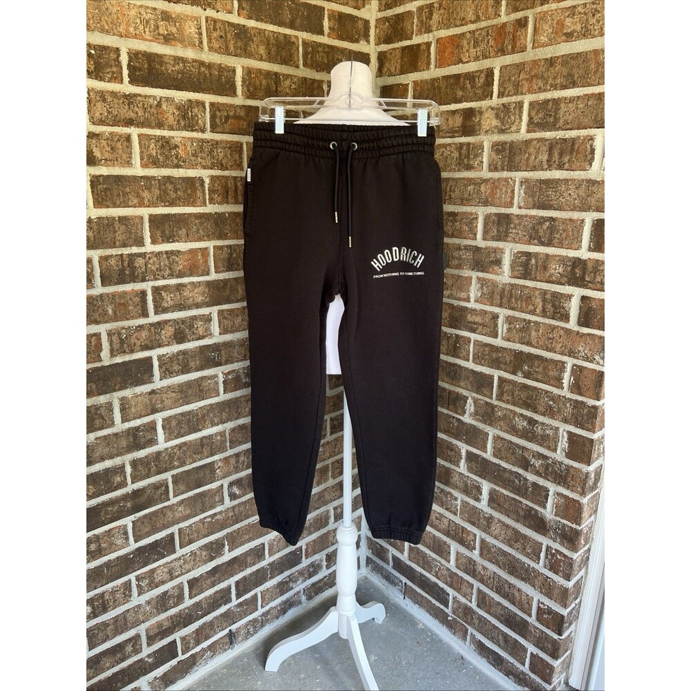 Hoodrich Chromatic Jogger Black Mens Size Small Sweatpants Heavy Duty Thick - Picture 2 of 13